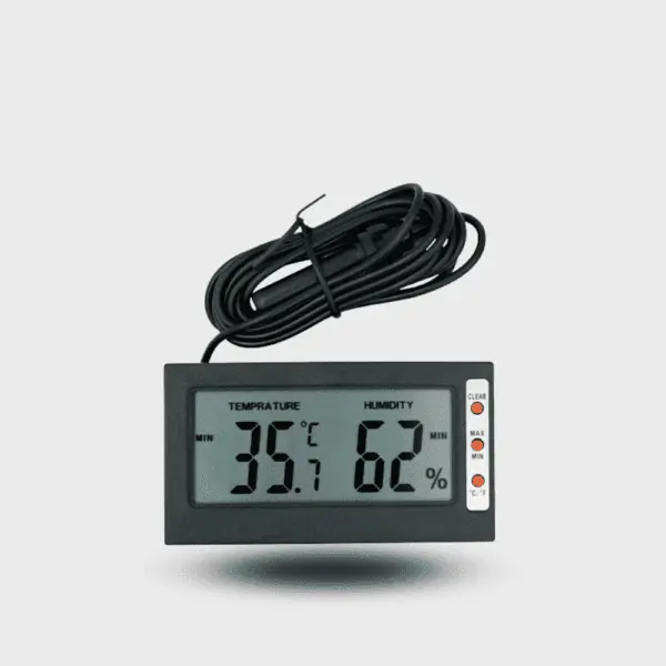 Thermomètre Hygromètre WiFi Avec Sonde Externe – GOEDCH – IP21 – Pour Congélateur, Aquarium – Surveillance à Distance Via Appli