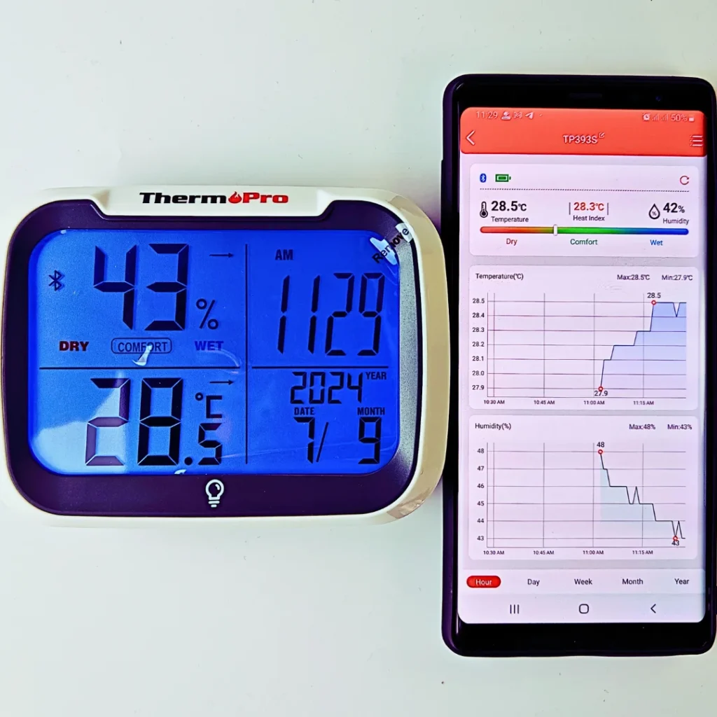 capteur température et humidité connecté thermo-hygromètre enregistreur