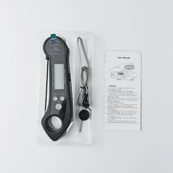 thermomètre numérique à sonde inox