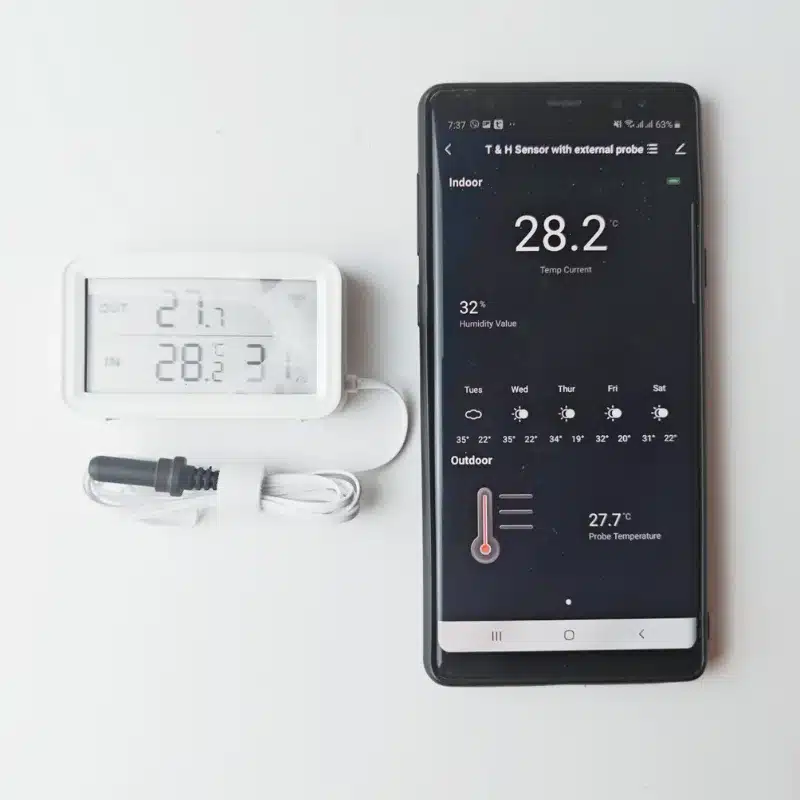 capteur d'humidité et de température connecté